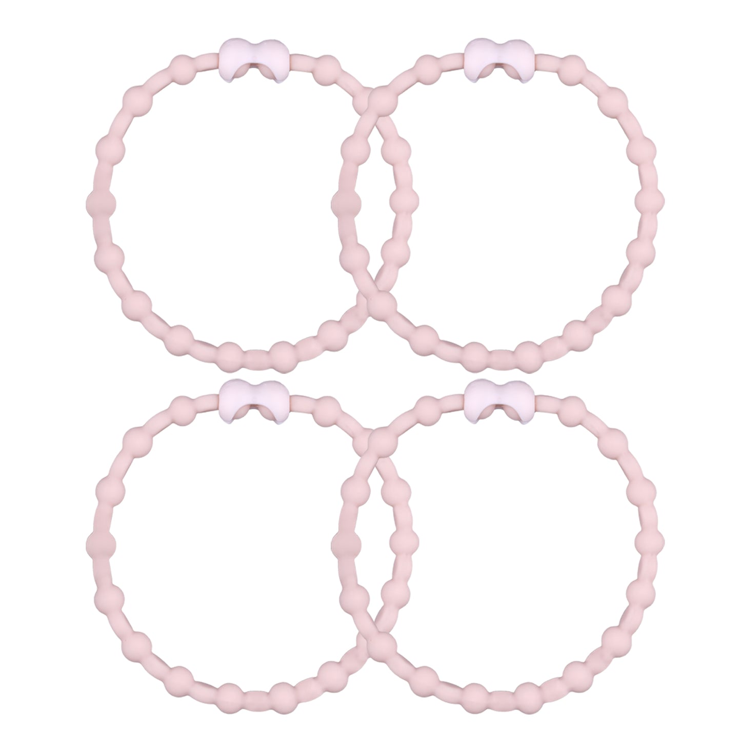 Blonde Hair Ties (4 Pack) | Unique Design, Secure Hold, Gentle on Blonde Hair