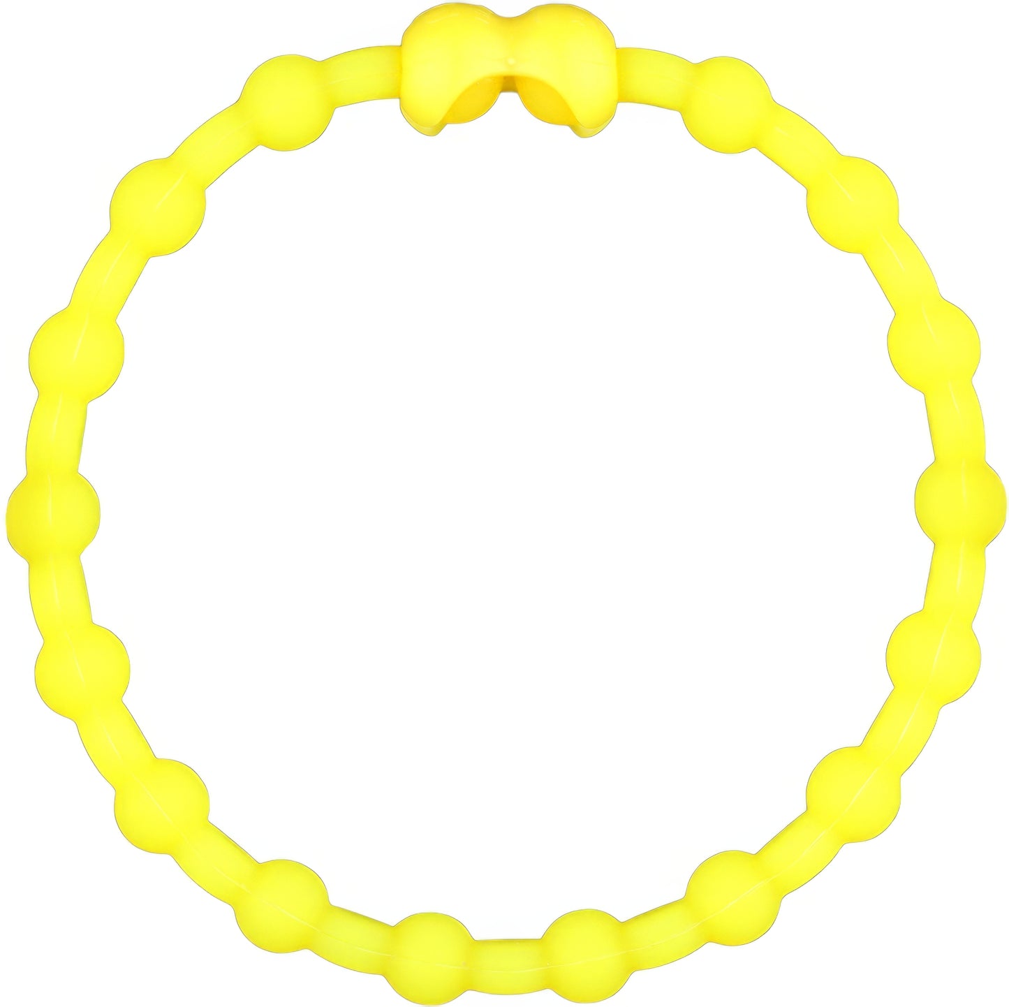 Neon Yellow PRO Hair Ties: Easy Release Adjustable for Every Hair Type PACK OF 6