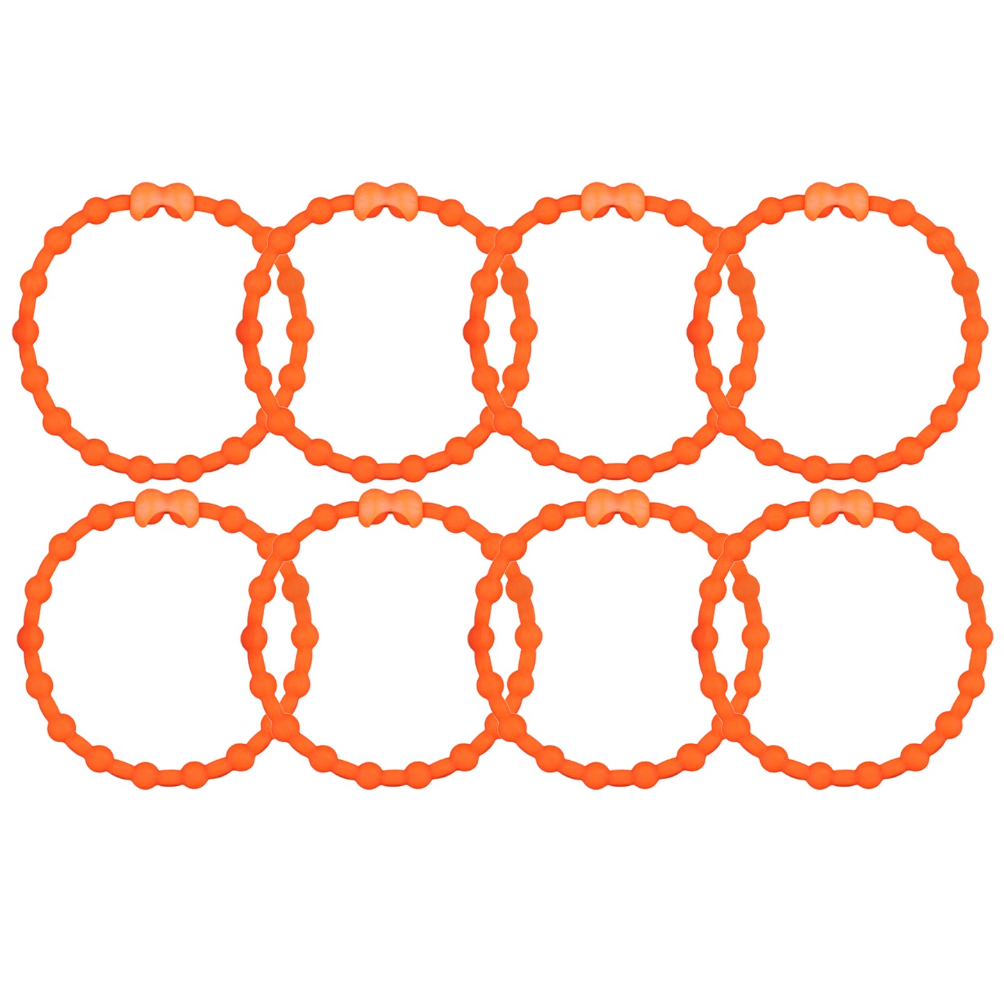 Orange Hair Ties (8 Pack): A Burst of Sunshine for Every Look