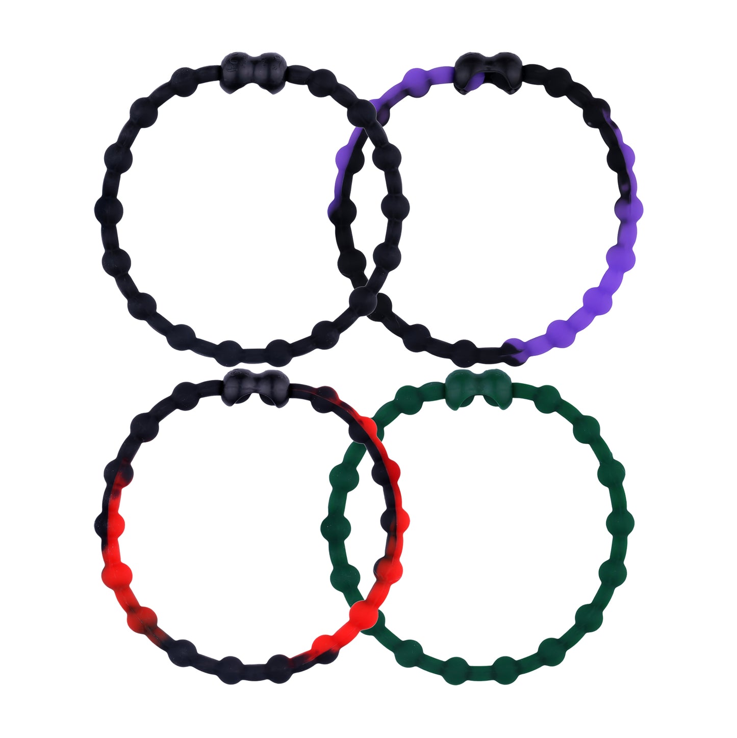 Midnight Garden Pack PRO Hair Ties (4-Pack): Add a Touch of Elegance to Your Hairstyle