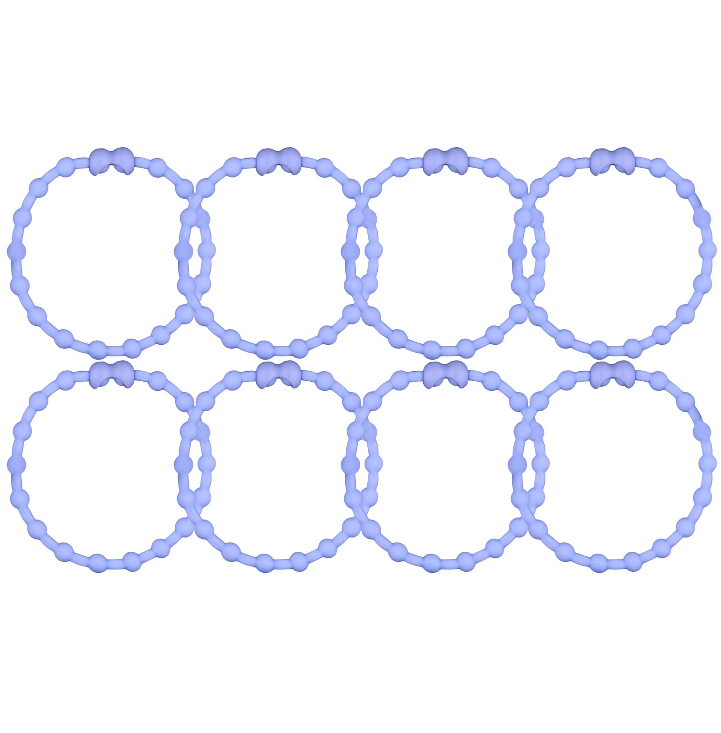 Pastel Purple Hair Ties (8 Pack): A Dreamy Touch for Every Look