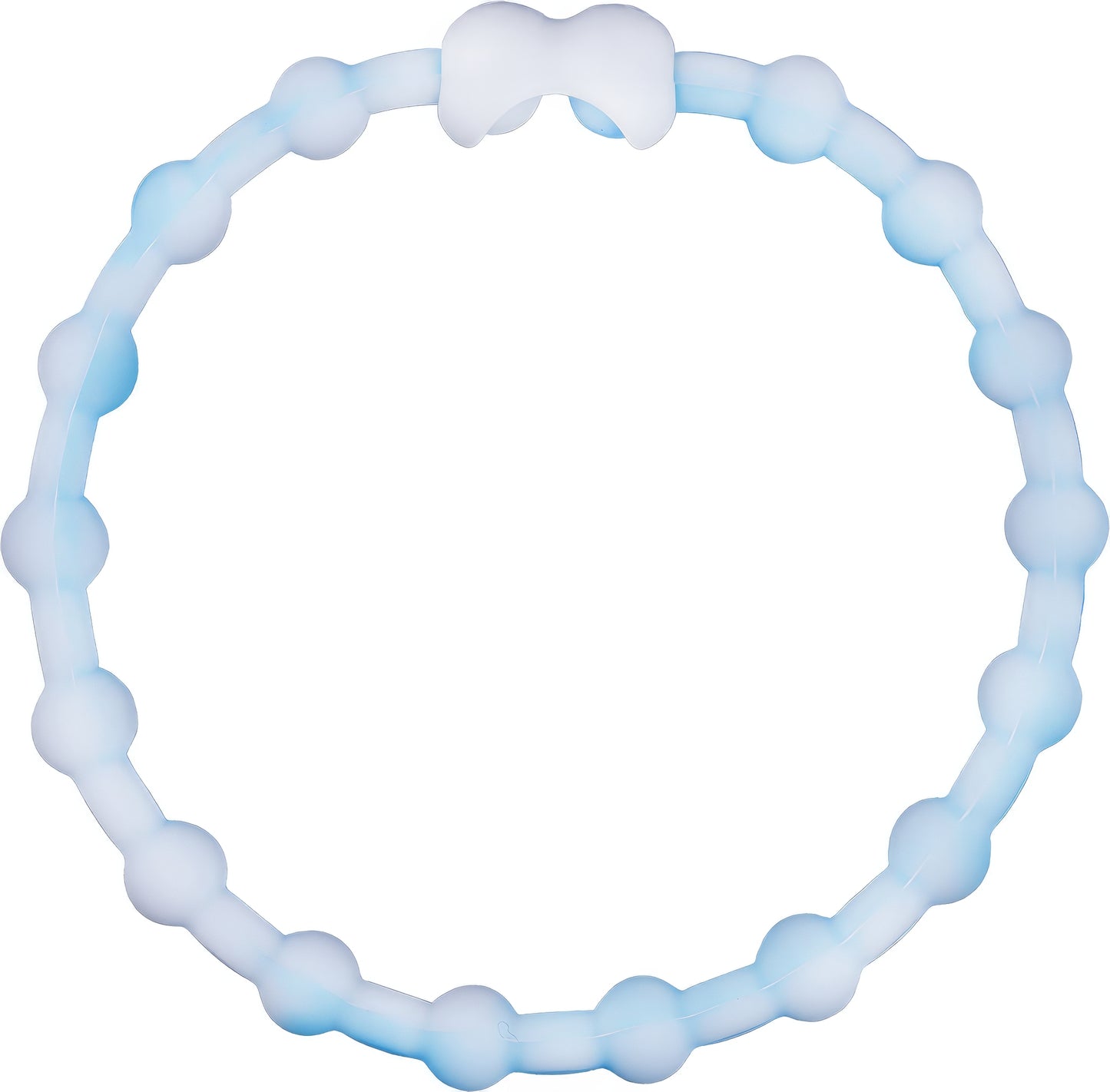 Cloudy Blue Hair Ties (4-Pack) | Soothing Shade, Secure Hold, Gentle on Hair