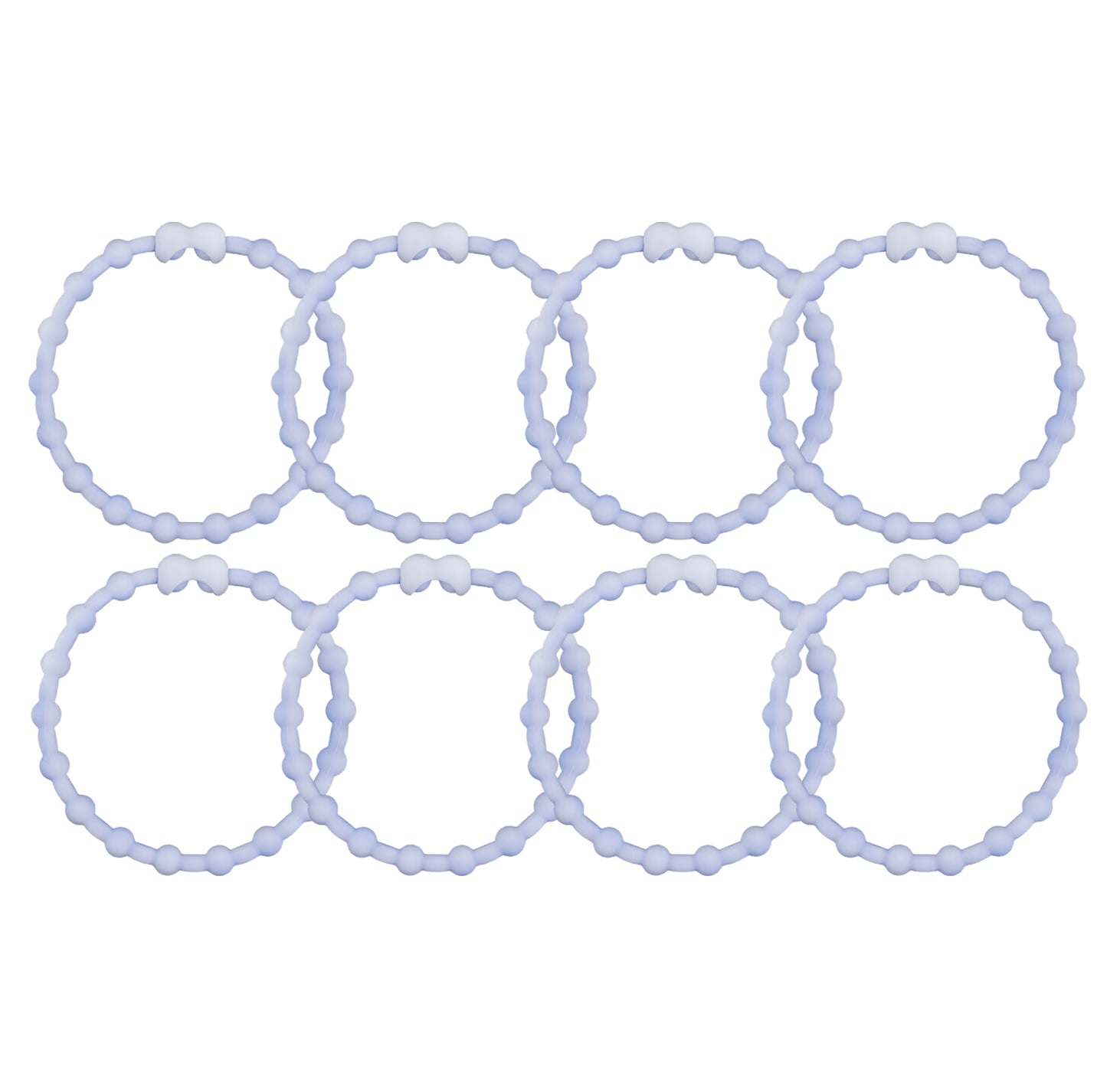 Cloudy Purple Hair Ties (8 Pack) - A Touch of Enchantment for Every Style