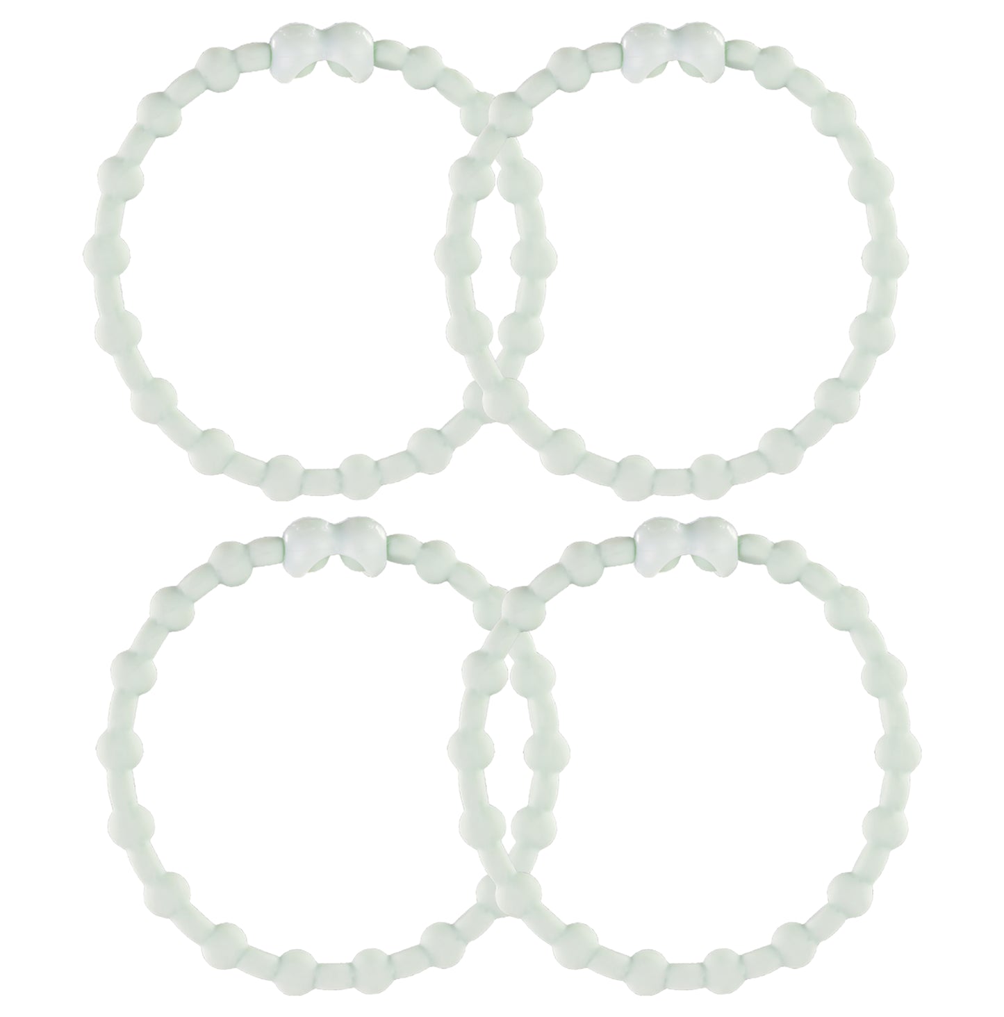 Soft Mint PRO Hair Ties (4-Pack): Embrace Tranquility and Style