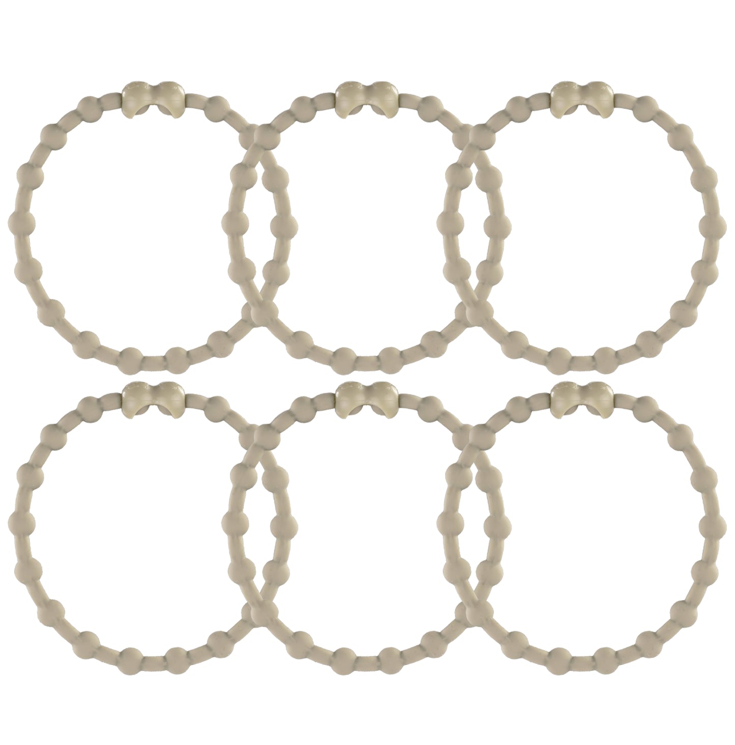 Soft Sage Hair Ties (6-Pack) - A Touch of Tranquility for Every Style