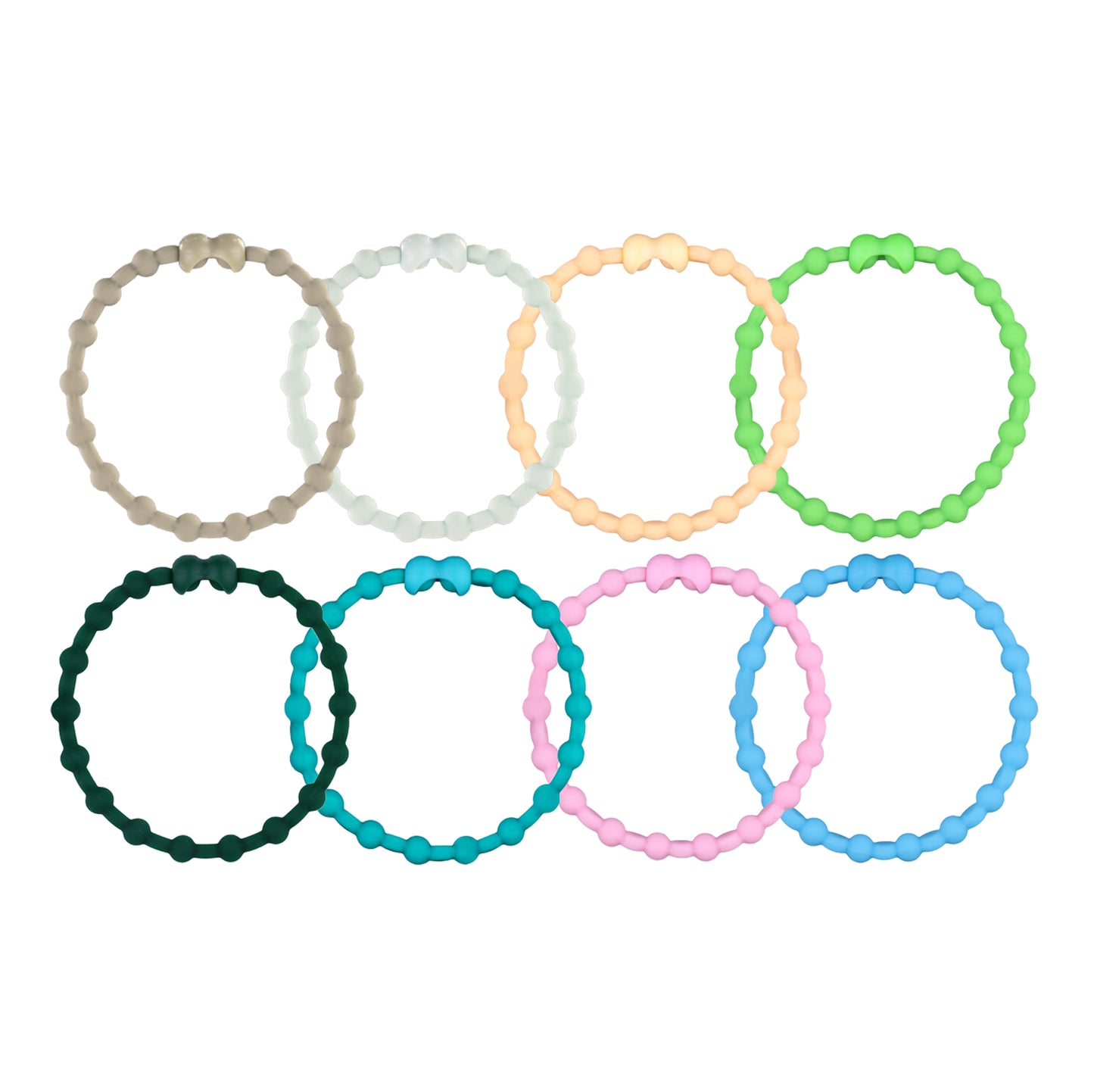 Majestic Meadow Pack Hair Ties (8 Pack): Embrace the Enchanting Colors of a Wildflower Paradise