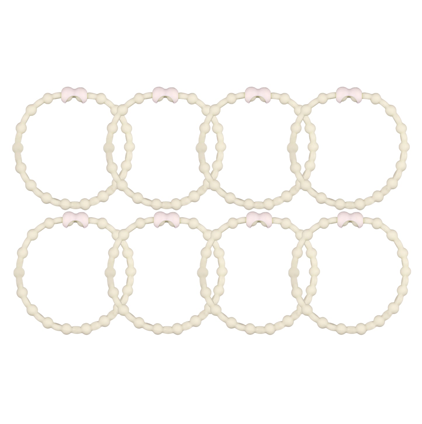 Jasmine Hair Ties (8 Pack): Embrace the Golden Elegance of Every Bloom