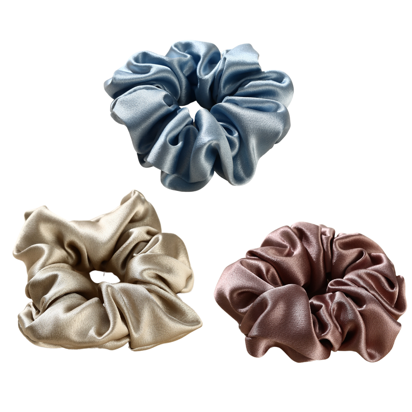 Mulberry Silk Celestial Midnight Scrunchie 3 Pack