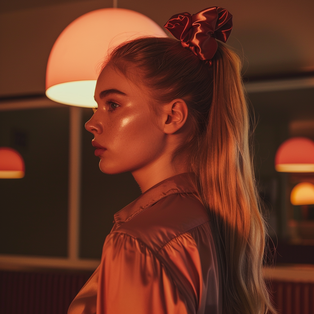 Mulberry Silk Charcoal Midnight Scrunchie 3 Pack