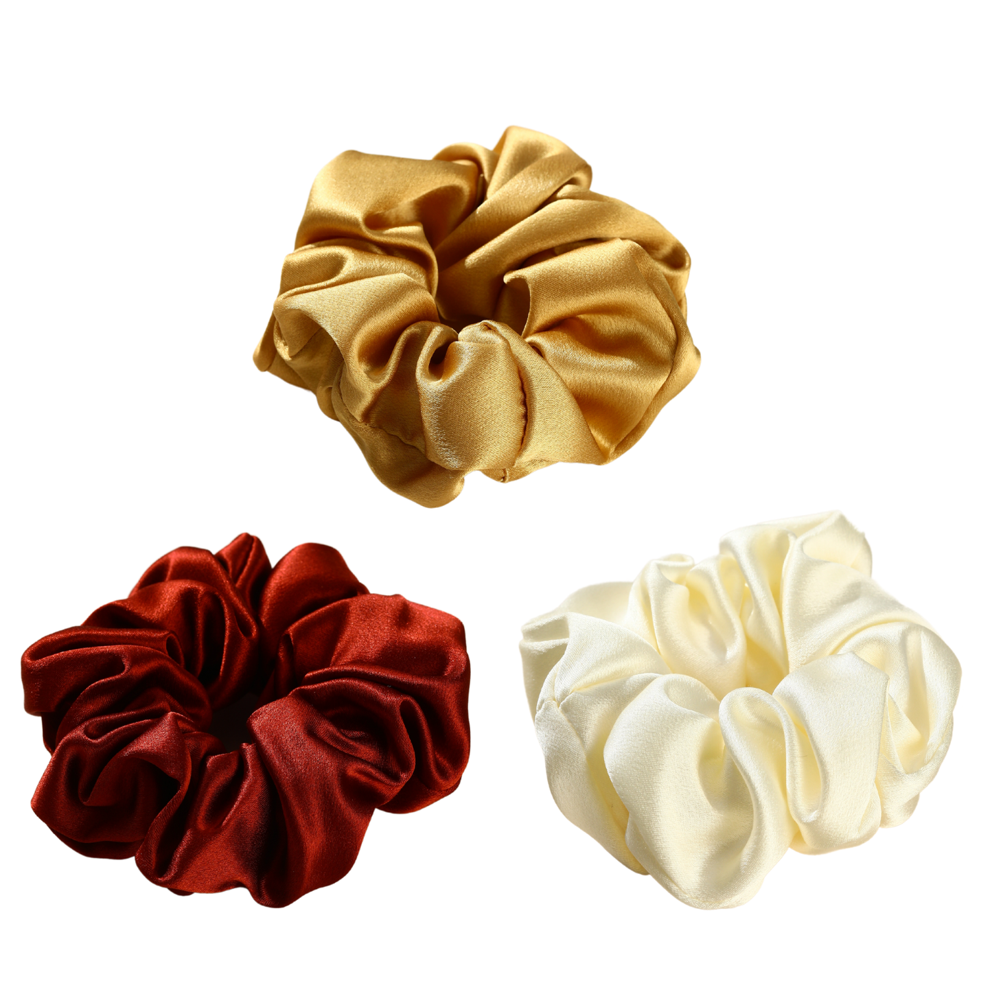 Mulberry Silk Sunset Glow Scrunchie 3 Pack
