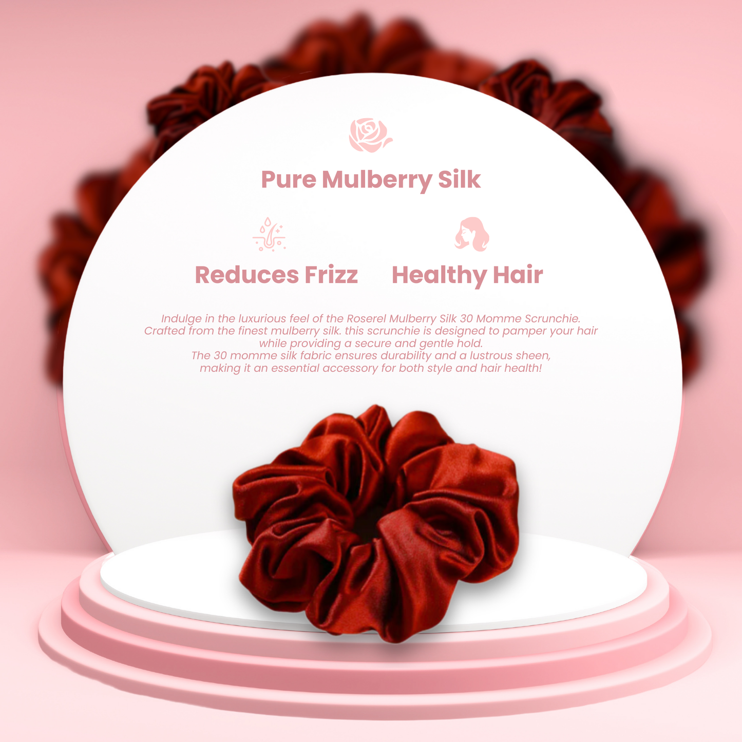 Mulberry Silk Emerald Sunset Scrunchie 3 Pack