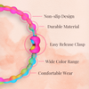 Berry Bliss Pack PRO Hair Ties: Easy Release Adjustable for Every Hair Type PACK OF 6