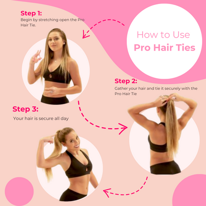 Pastel Pink Hair Ties (6-Pack): A Blush of Sweetness for Every Look