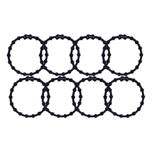 Black Hair Ties (8 Pack): The Essential Hair Accessory