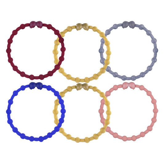 Gilded Glamour Pack PRO Hair Ties (6-Pack): Timeless Elegance with a Modern Twist