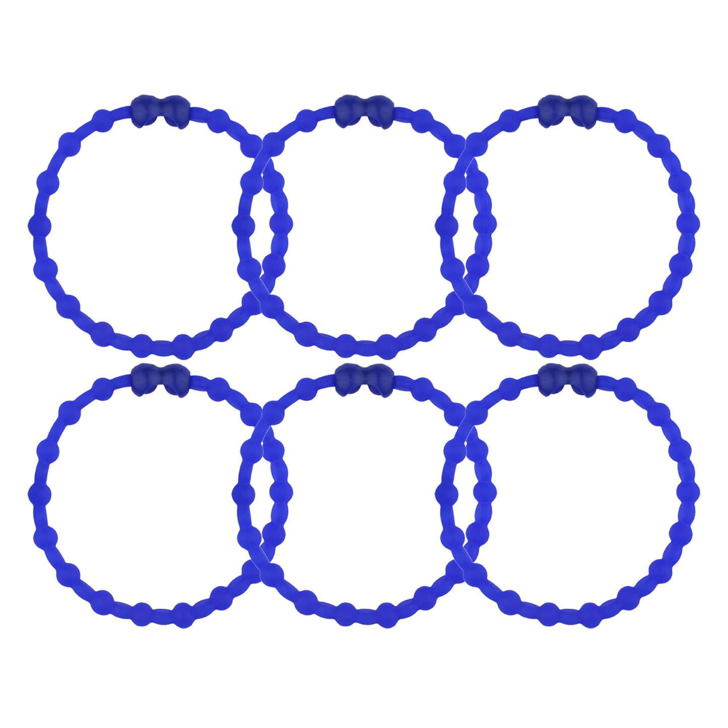 Royal Blue Hair Ties (6-Pack) - A Statement of Confidence and Style