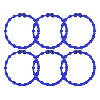 Royal Blue Hair Ties (6-Pack) - A Statement of Confidence and Style