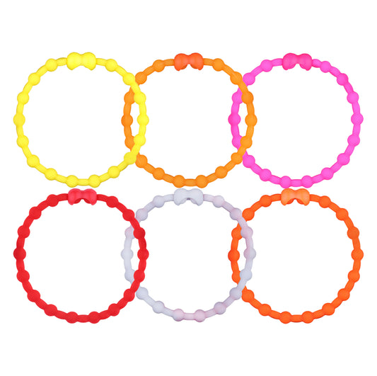 Retro Sunset Pack Hair Ties (6-Pack) - A Blast from the Past with Endless Style