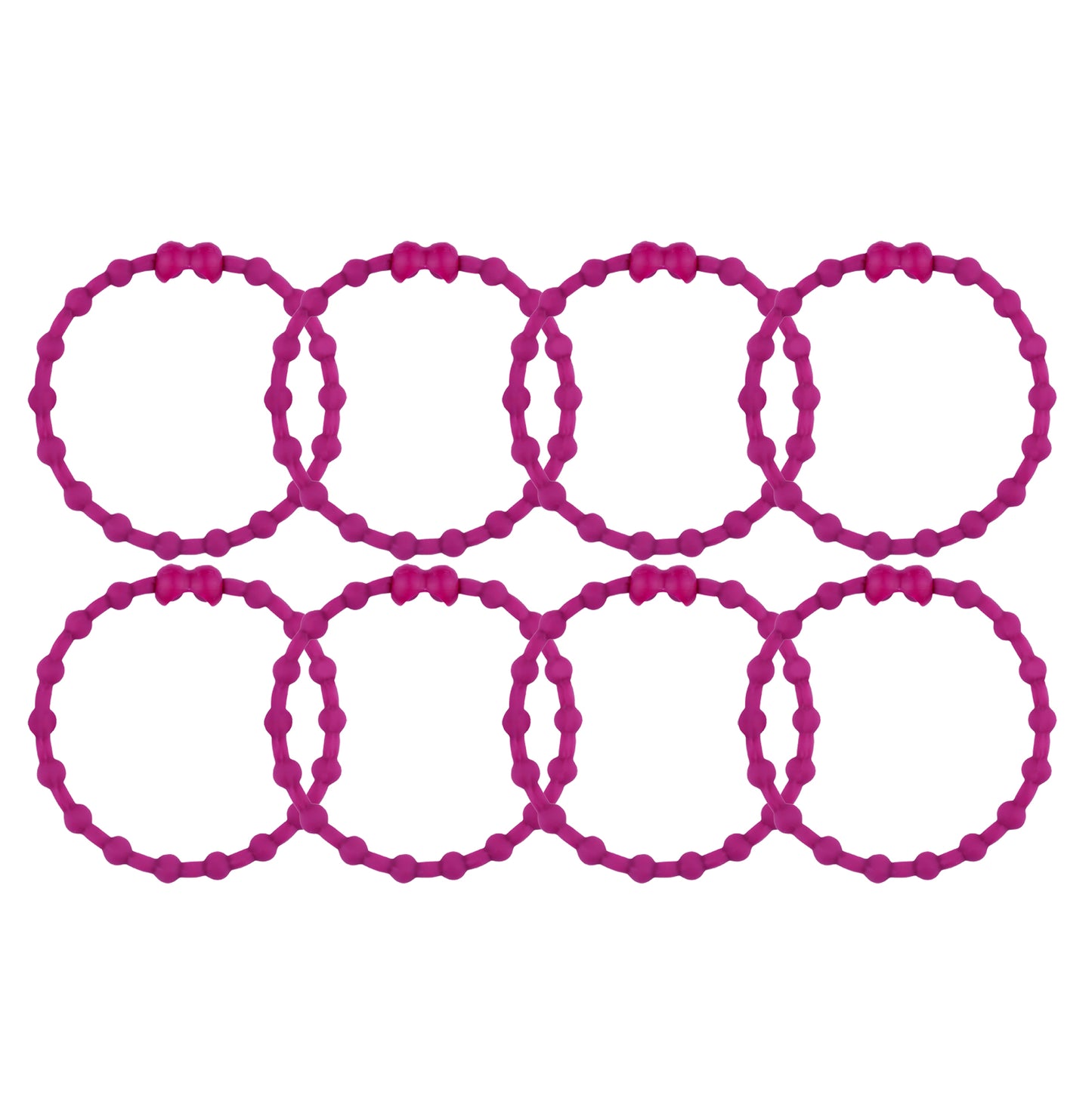 Plum Purple Hair Ties (8 Pack): A Touch of Regal Charm for Every Look