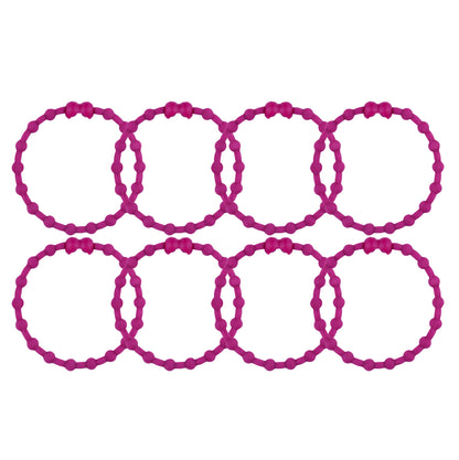 Plum Purple Hair Ties (8 Pack): A Touch of Regal Charm for Every Look