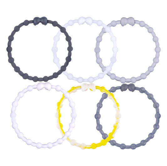 Urban Dawn Pack Hair Ties (6-Pack) - A Touch of City Light for Every Style