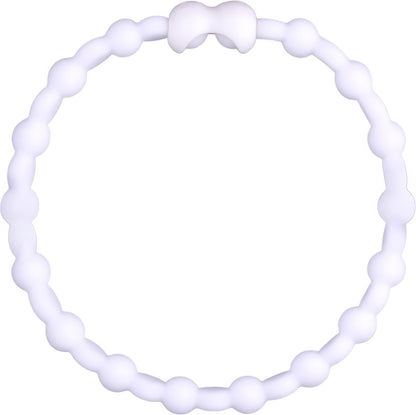 White Hair Ties (4-Pack): Timeless Versatility for Every Hairstyle