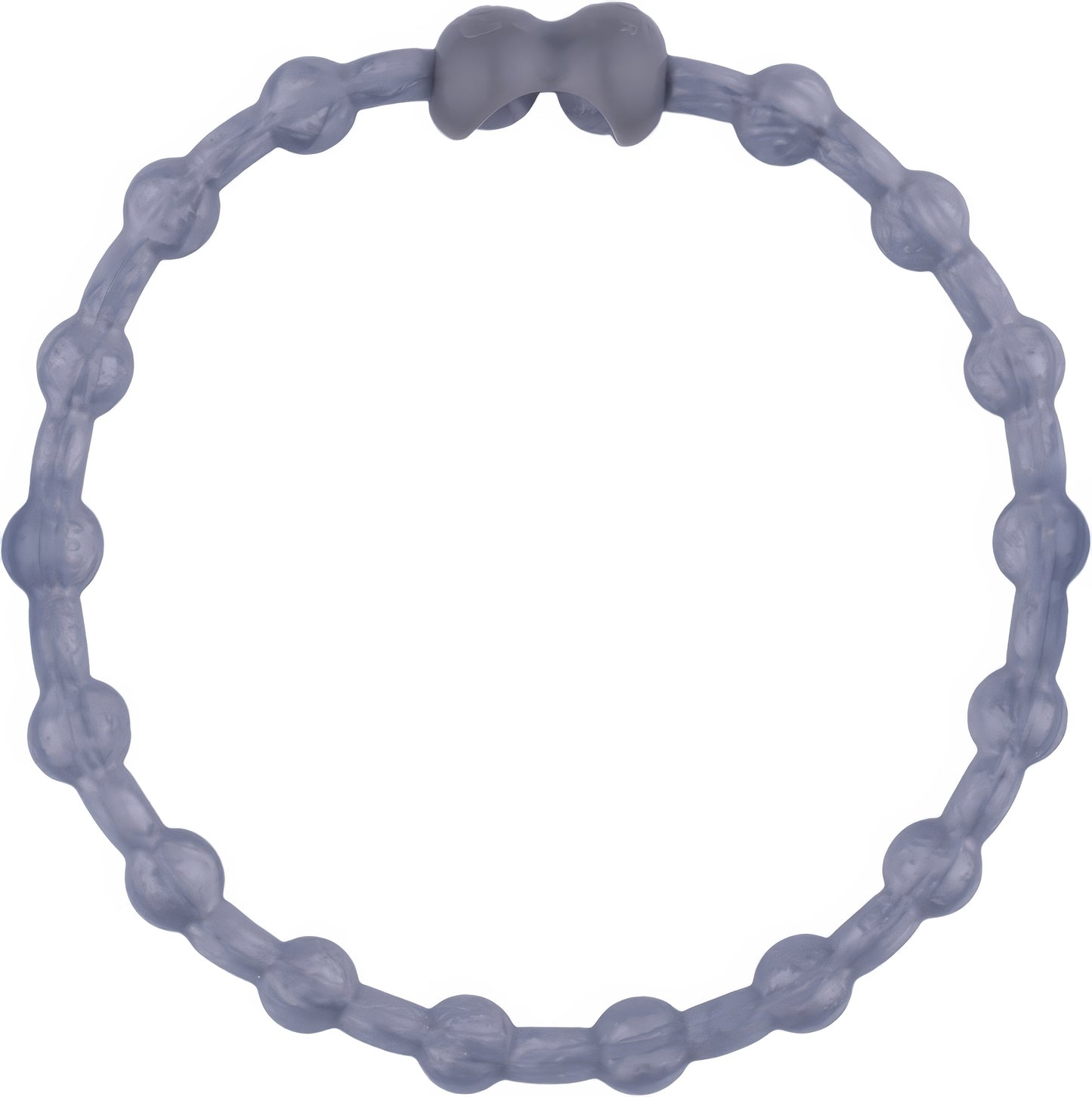 Silver Hair Ties (6-Pack) - Sleek Sophistication for Every Style