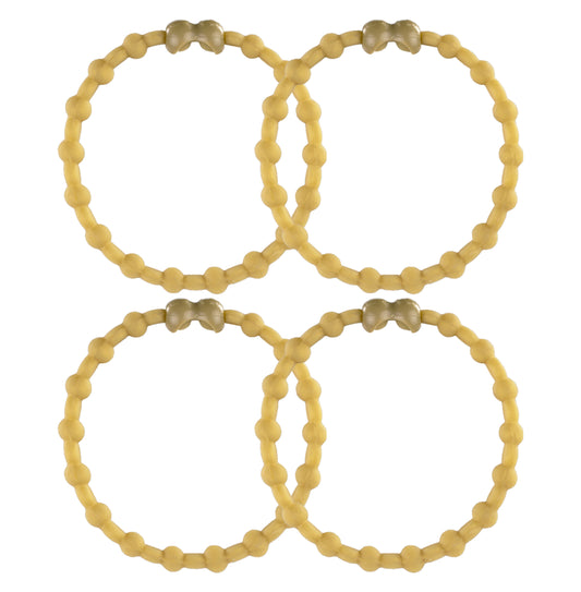 Gold Hair Ties (4-Pack): Add a Touch of Luxury to Your Hairstyle