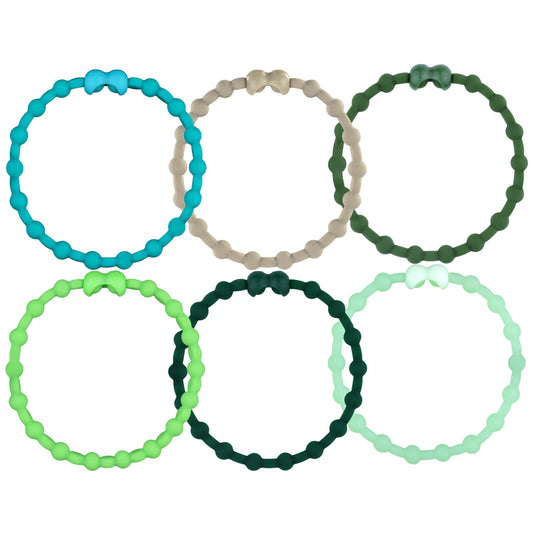 Enchanted Forest Pack PRO Hair Ties (6-Pack): Secret Garden Hues for Your Hair