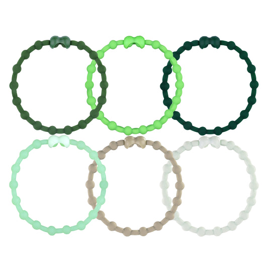 Mystic Forest Pack Hair Ties (6-Pack): Untamed Beauty for Your Hairstyle