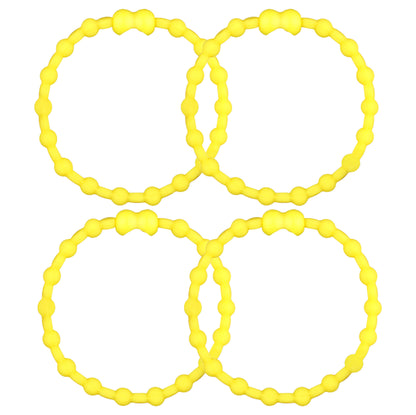 Yellow Hair Ties (4-Pack): Sunshine for Your Hair