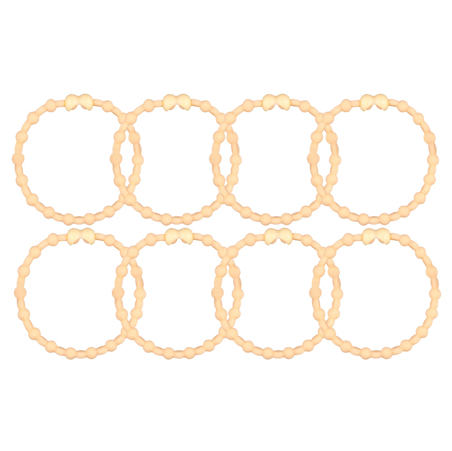 Pastel Yellow Hair Ties (8 Pack): A Sunny Splash for Every Look