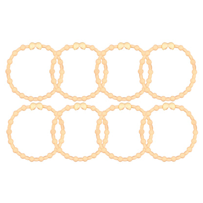 Pastel Yellow Hair Ties (8 Pack): A Sunny Splash for Every Look
