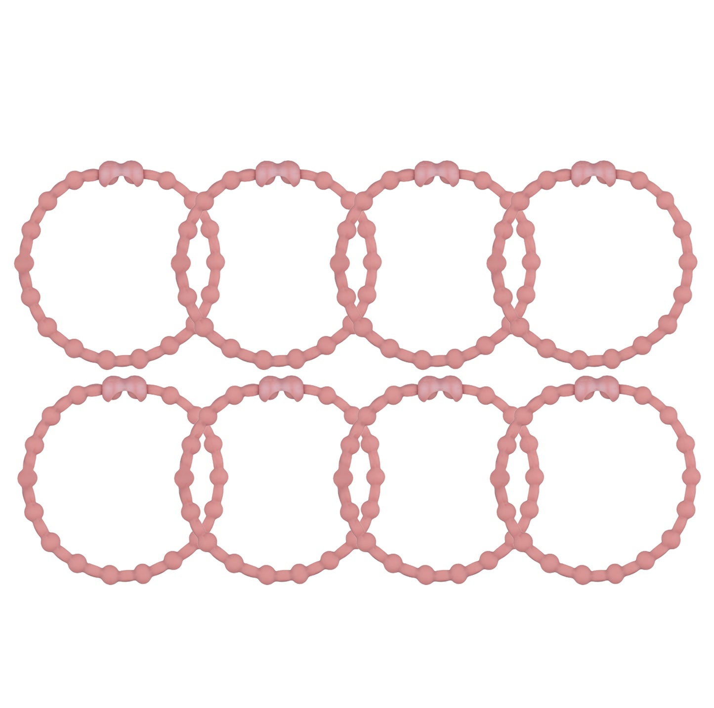 Rose Gold Hair Ties (8 Pack) - Add a Touch of Modern Luxury