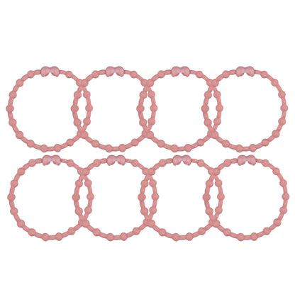 Rose Gold Hair Ties (8 Pack) - Add a Touch of Modern Luxury