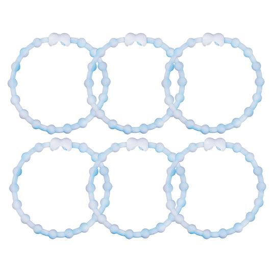 Cloudy Blue Hair Ties (6-Pack): A Breath of Fresh Air for Your Hair