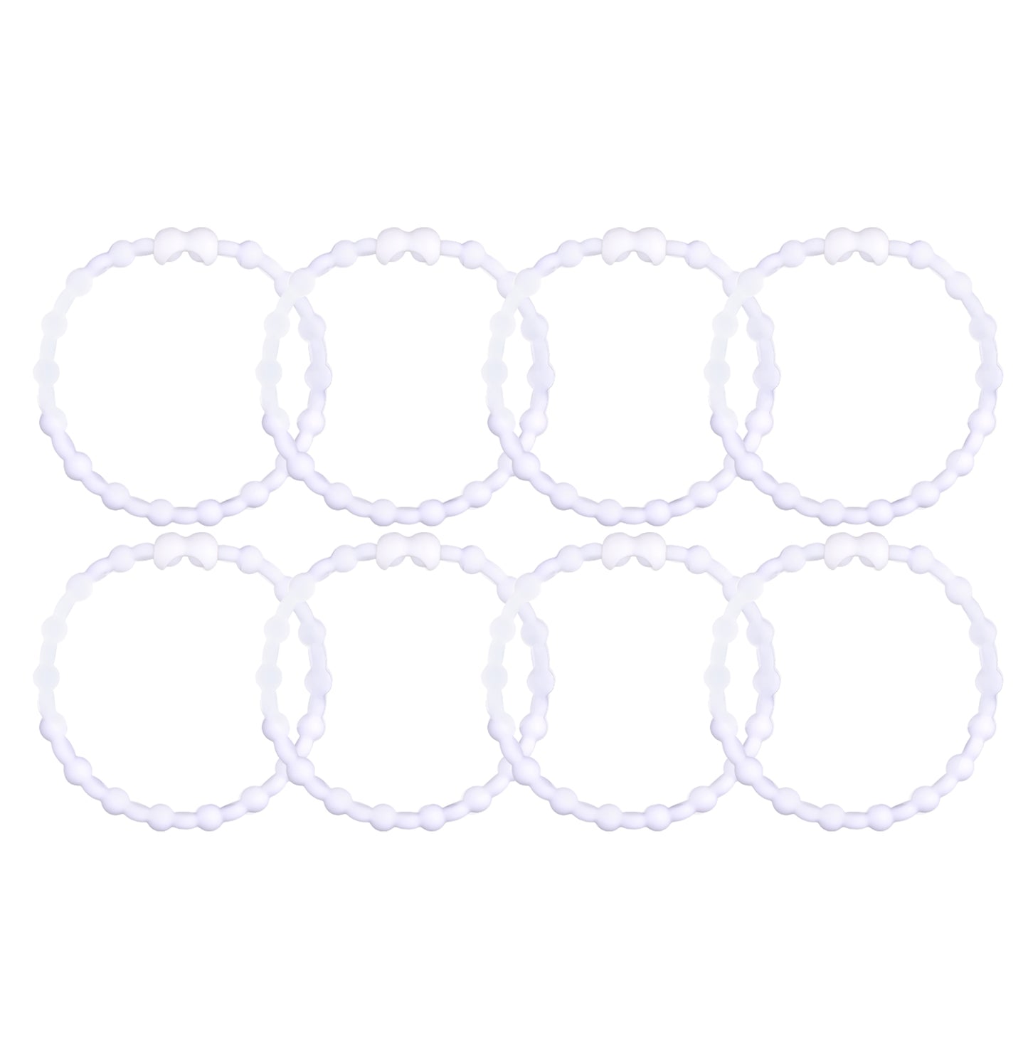 Cloudy Clear Hair Ties (8 Pack) - A Hint of Whimsy Meets Effortless Style