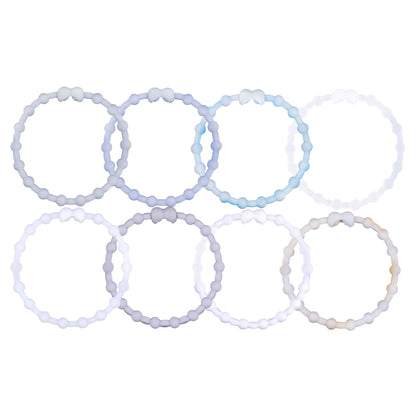 Morning Mist Pack Hair Ties (8 Pack): Embrace the Soft Light of Dawn