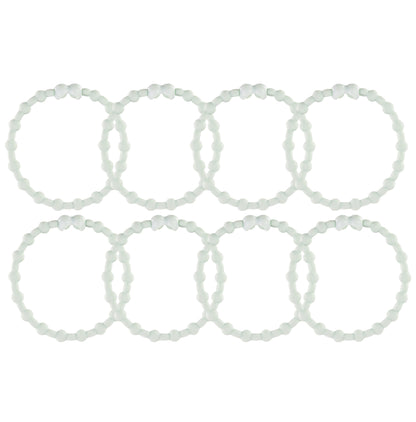Soft Mint Hair Ties (8 Pack): Refresh Your Look with a Cool Pop of Color