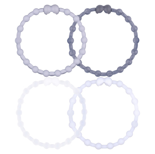 Silent Frost Pack PRO Hair Ties (4-Pack): Embrace the Tranquility of Winter
