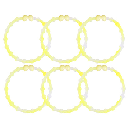 Clear Neon Yellow PRO Hair Ties (6-Pack): Burst of Sunshine for Your Hair
