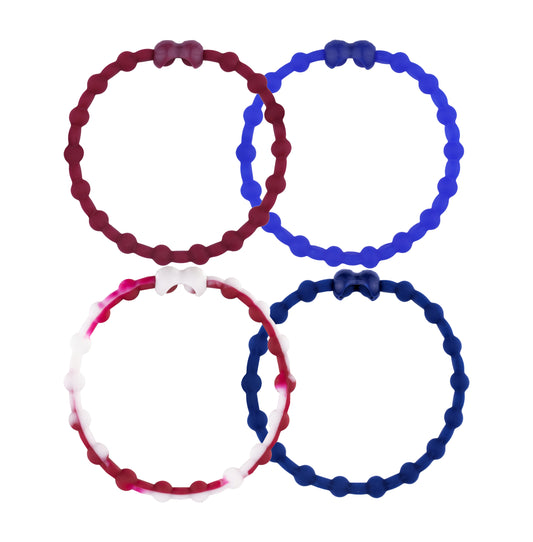 Royal Velvet Pack PRO Hair Ties: Easy Release Adjustable for Every Hair Type PACK OF 4