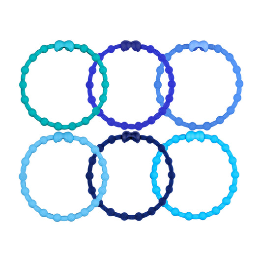 Oceanic Odyssey Pack Hair Ties (6-Pack): Embark on a Color Adventure
