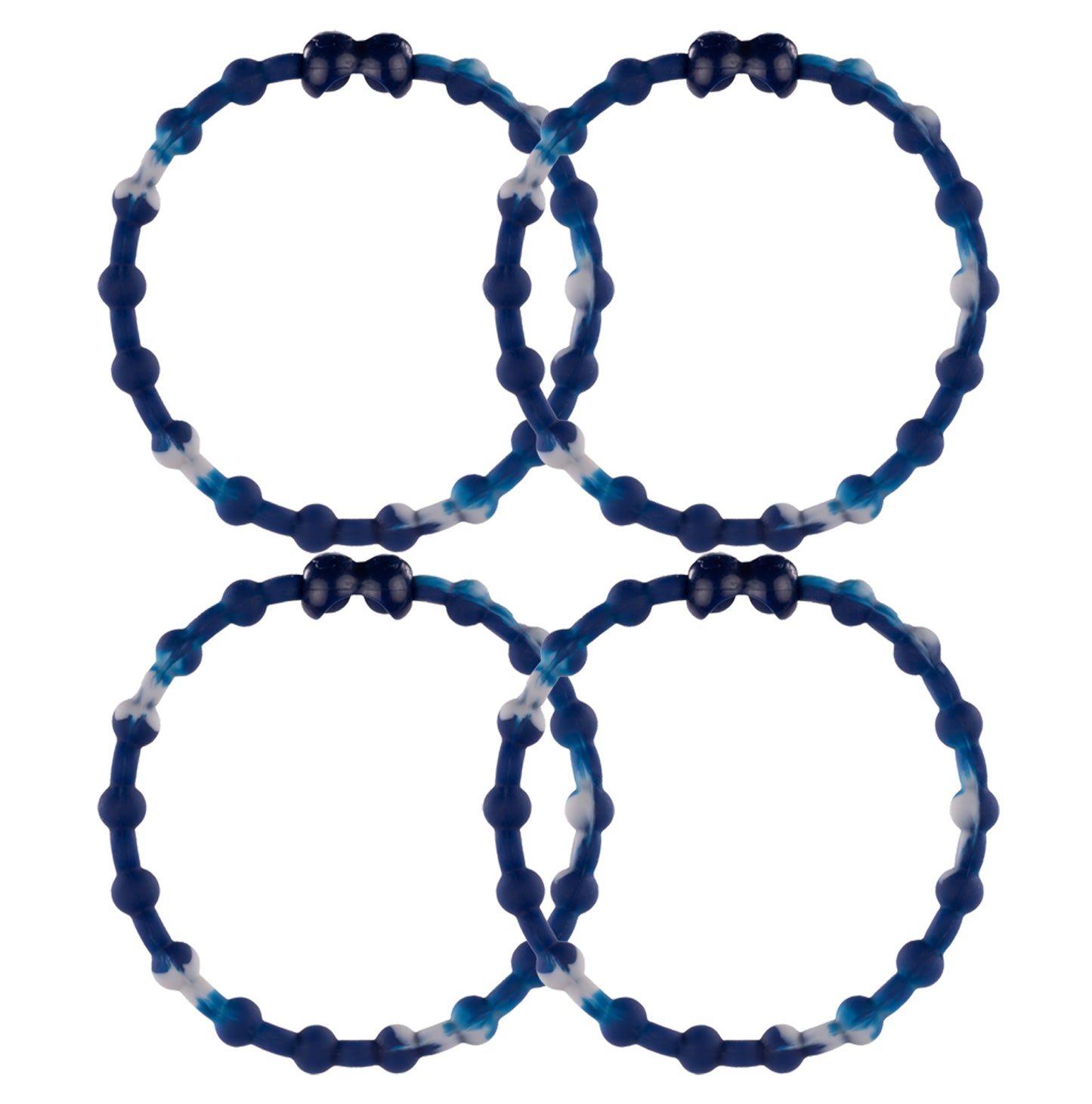 Marble Blue PRO Hair Ties (4-Pack): Elevate Your Style with Elegant Simplicity