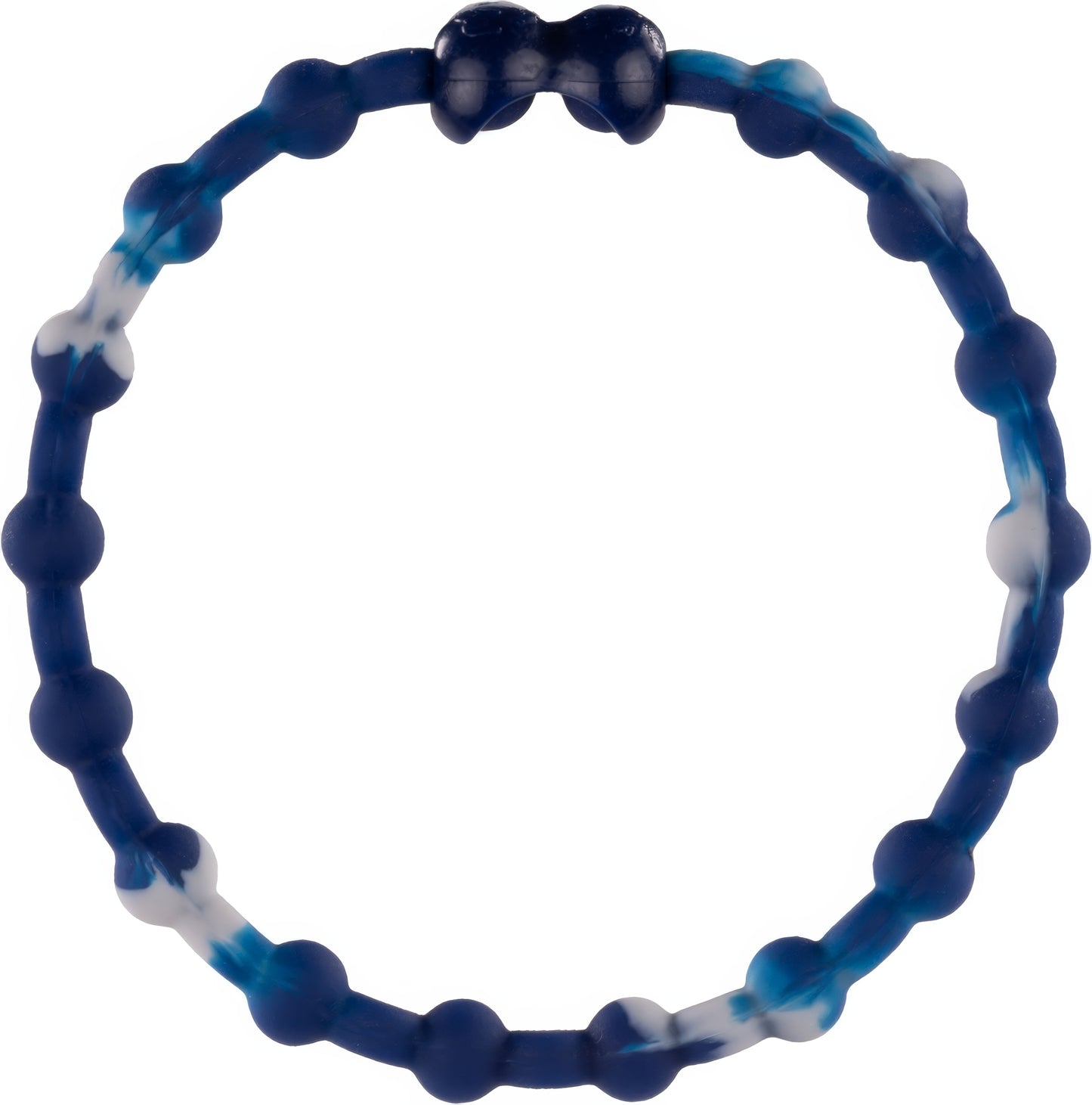 Marble Blue Hair Ties (6-Pack): A Swirl of Sophistication for Every Style