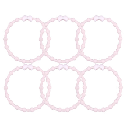 Blush Hair Ties (6-Pack): A Touch of Soft Elegance for Every Hairstyle
