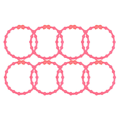 Coral Hair Ties (8 Pack): Ocean Hues for Every Style