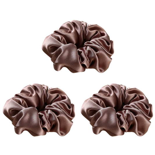 Mulberry Silk Purple Amethyst Scrunchie 3 Pack