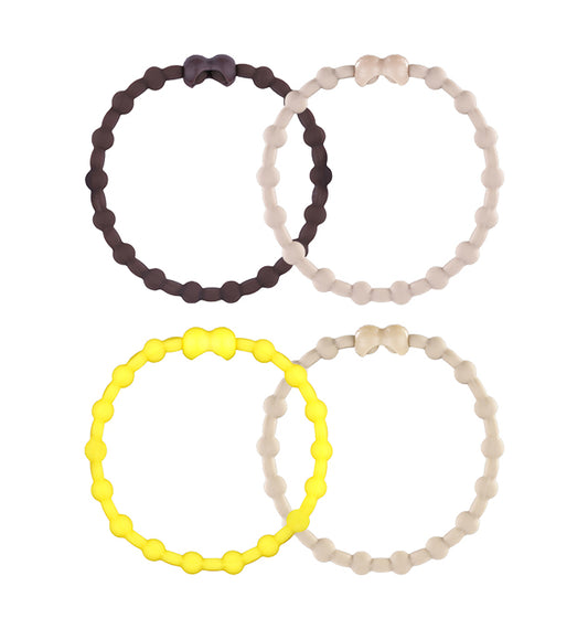 Autumn Spice Pack PRO Hair Ties: Easy Release Adjustable for Every Hair Type PACK OF 4