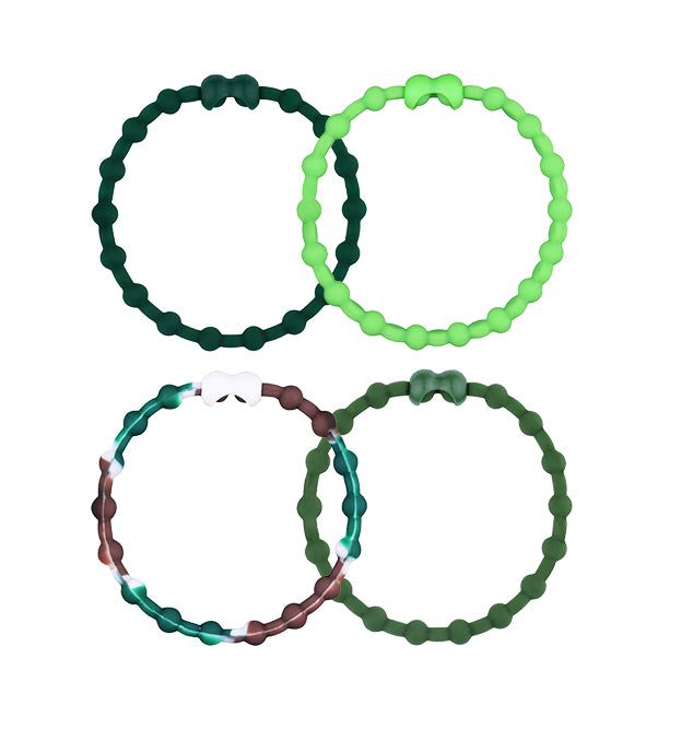 Forest Whisper Pack PRO Hair Ties (4-Pack): Embrace the Tranquility of Nature